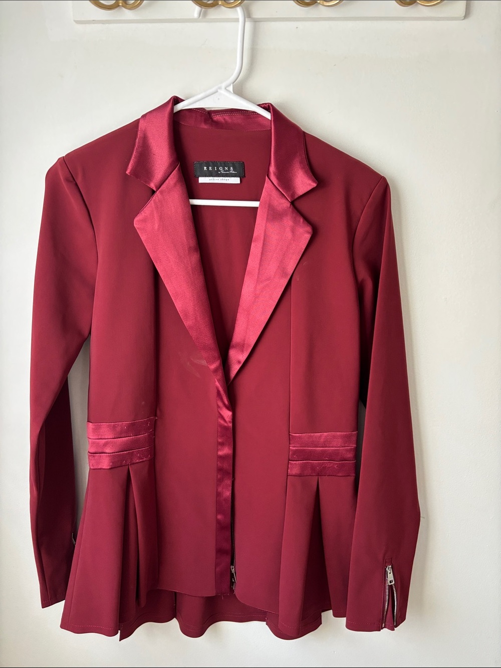 The “Vani” Jacket in Burgundy- Reins by Savannah Fellers